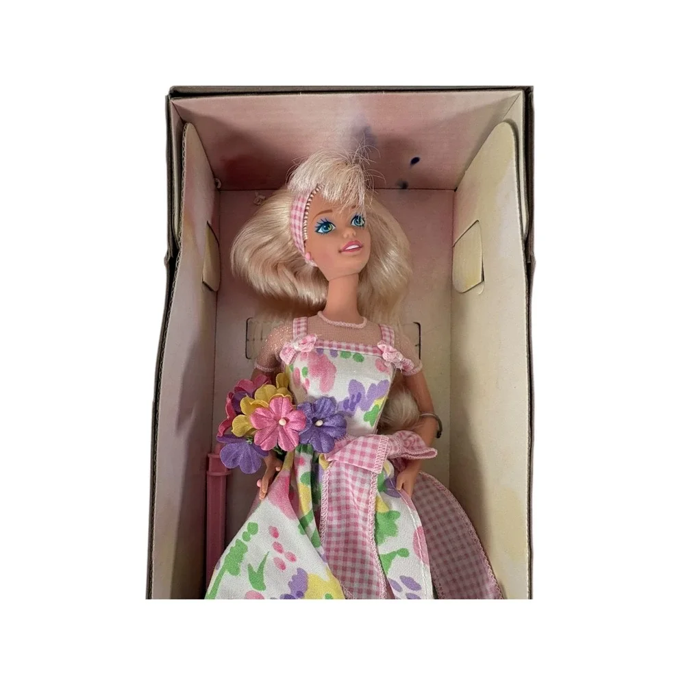 Mattel Spring Petals Barbie Kids 11.5in Pink Excellent 1996 Avon Special Edition